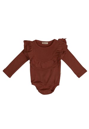 Baby Ribbed Bodysuit with Ruffled Collar