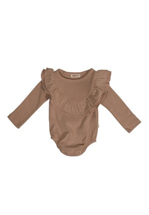 Baby Ribbed Bodysuit with Ruffled Collar