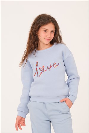 Girls’ Embroidered Sweatshirt