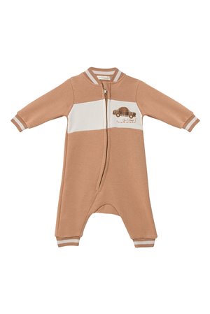 Baby Boy Romper with Car Embroidery