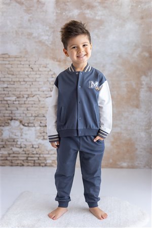 Unisex Baby Tracksuit Set with Embroidered Details