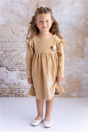 Baby Girl Dress with Dog Accessories