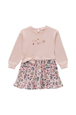 Baby Girl Flower Patterned Trimmed Dress