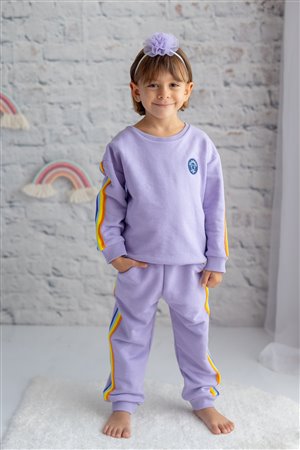 Kids’ Striped Tracksuit Set (Ages 5–14 Years)