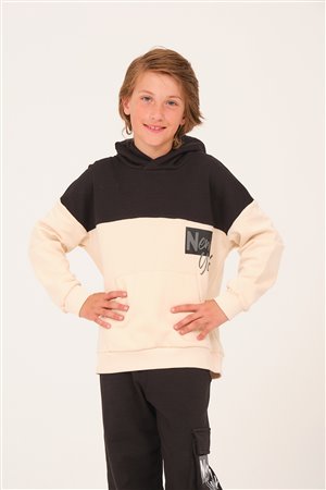 Unisex Kids’ Printed Hooded Sweatshirt (Ages 8–15 Years)