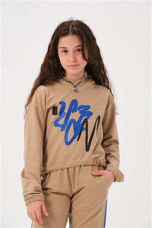 Unisex Kids’ Printed Hooded Sweatshirt