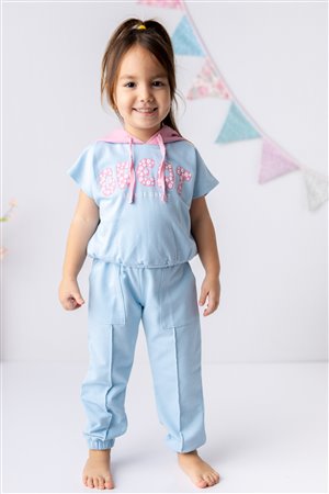 Girl'S Great Embossed Tracksuit Set