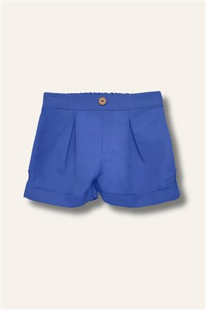 Baby Boy Gabardine Shorts With Pocket Detail