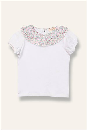 Baby Girl Ruffle Collar T-Shirt