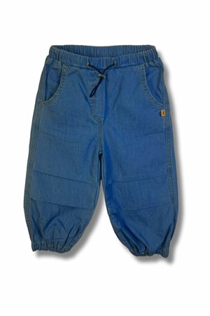 Girls' Denim Cargo Pants