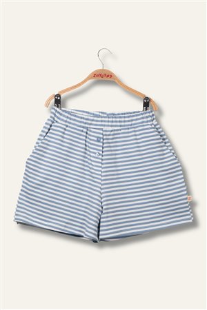 Girls' Striped Cotton Shorts