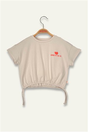 Girl'S Hawaiian Print Crop T-Shirt