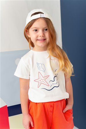 Girl'S Hawaiian Printed T-Shirt