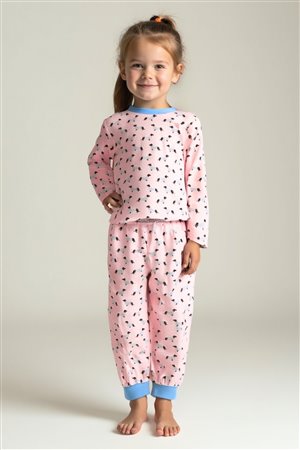 Unisex Kids' Patterned Pajama Set