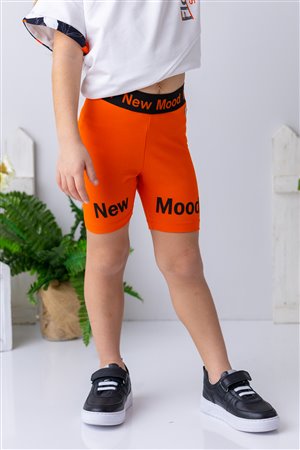 Girls' Short Leggings With Summer Print