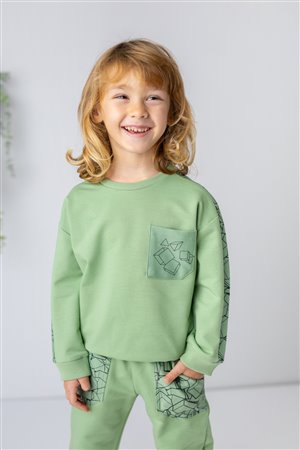 Boys' Sweatshirt With Pocket Detail