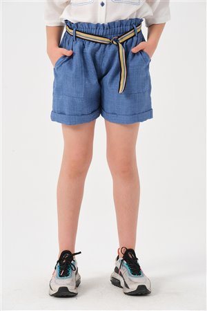 Young Girl'S Belted Shorts