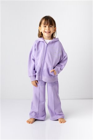 Girl'S Zipped Tracksuit Set